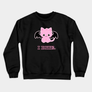 Crazy Cute Vampire Cat Meme Crewneck Sweatshirt